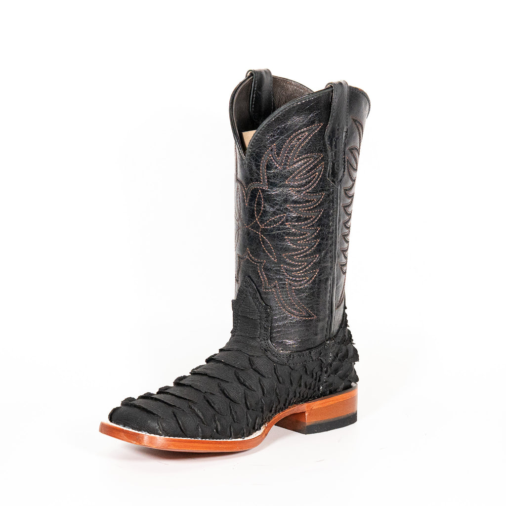 1000 Python Negro Grabado Cuero