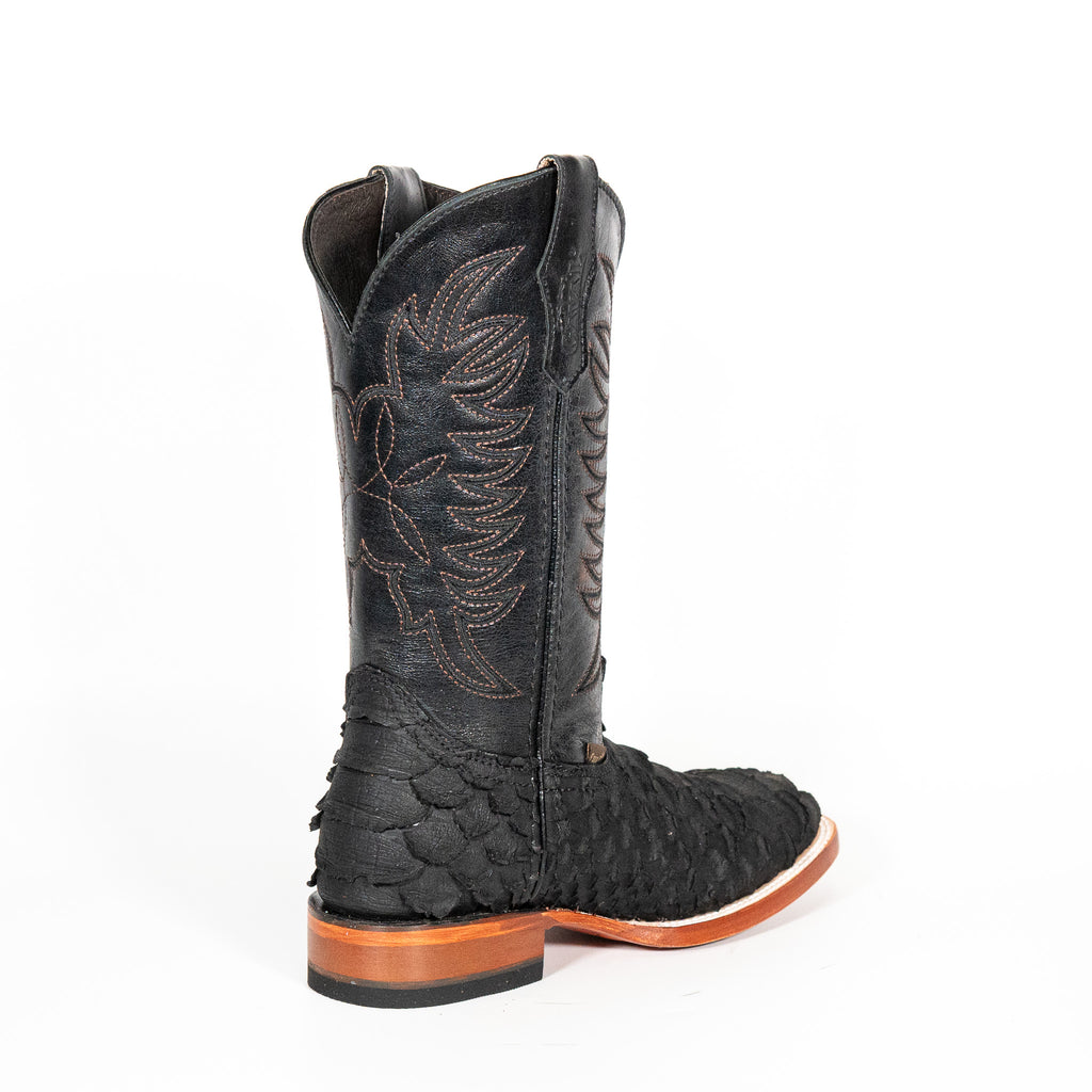 1000 Python Negro Grabado Cuero