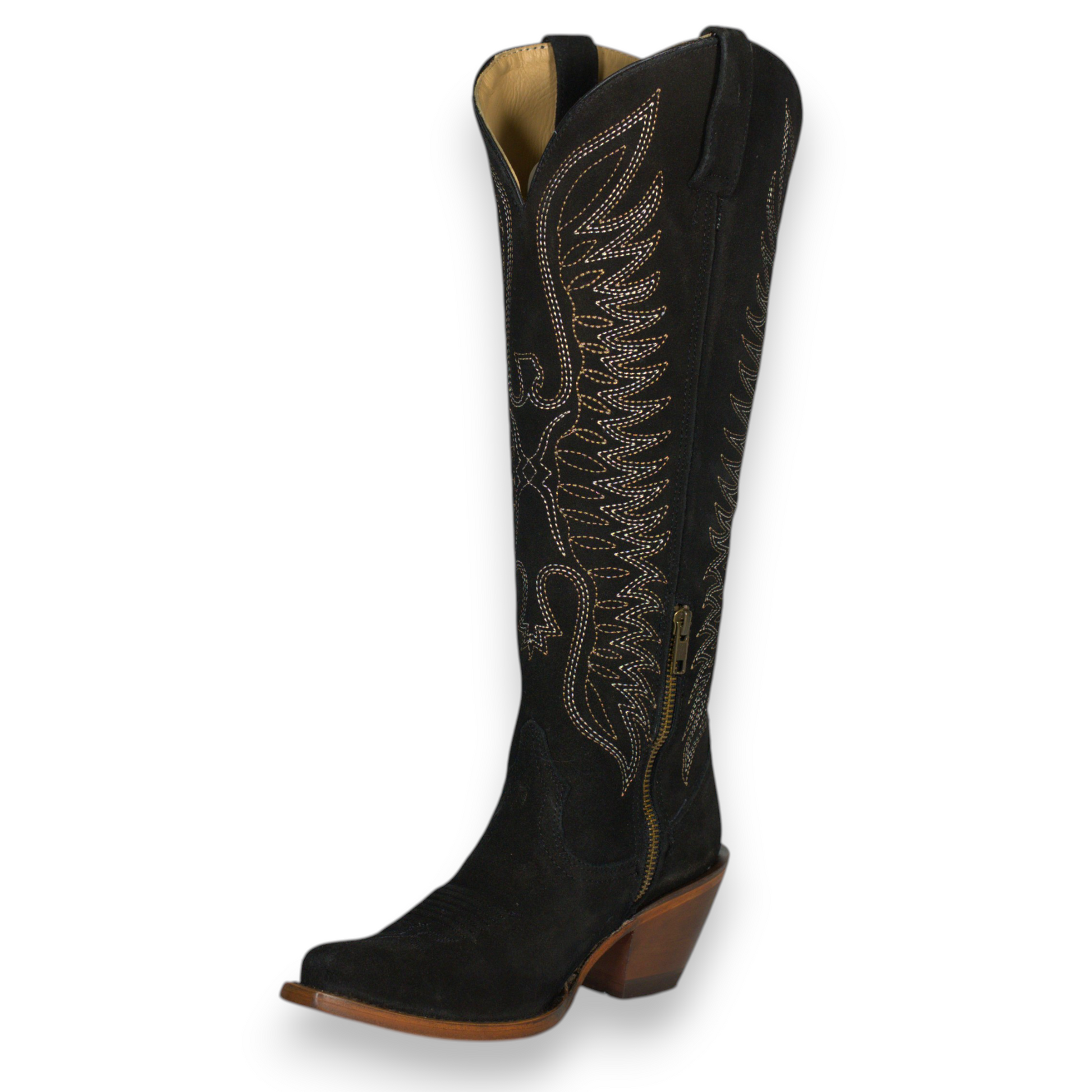 858 Gamuza Negro Cuero