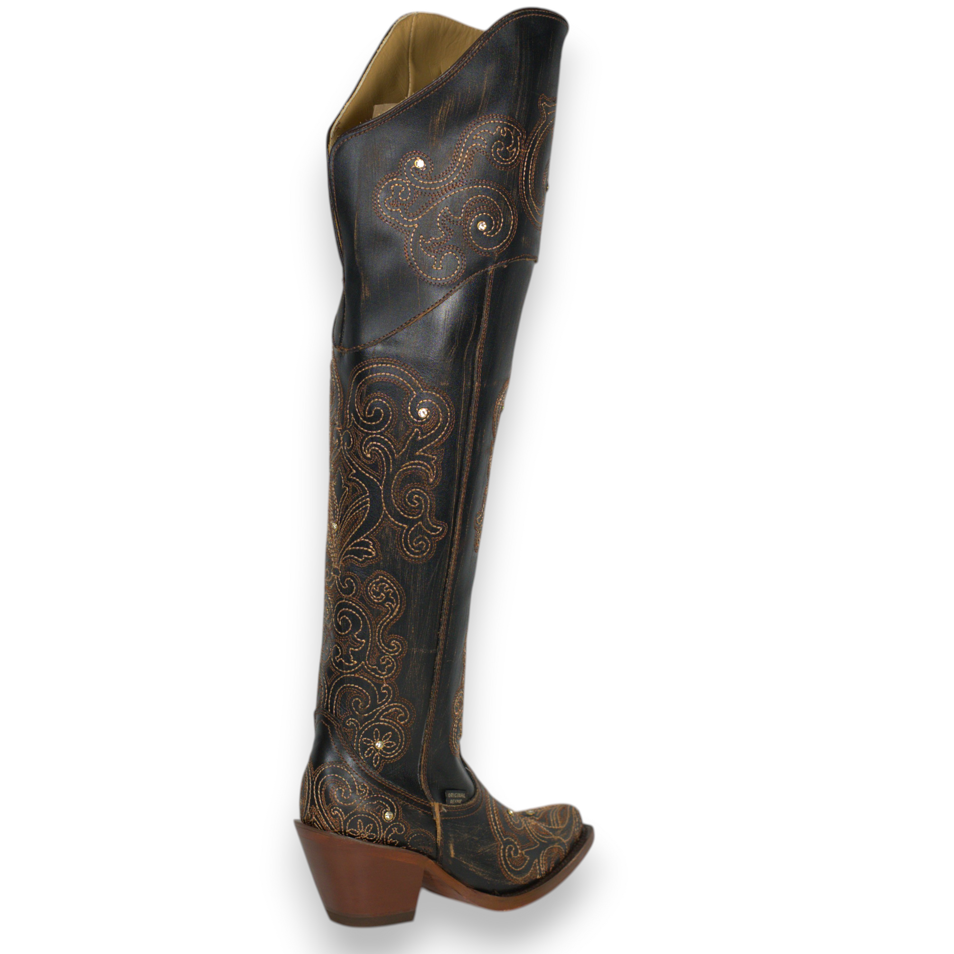 857-BR Lince Naranja Cuero