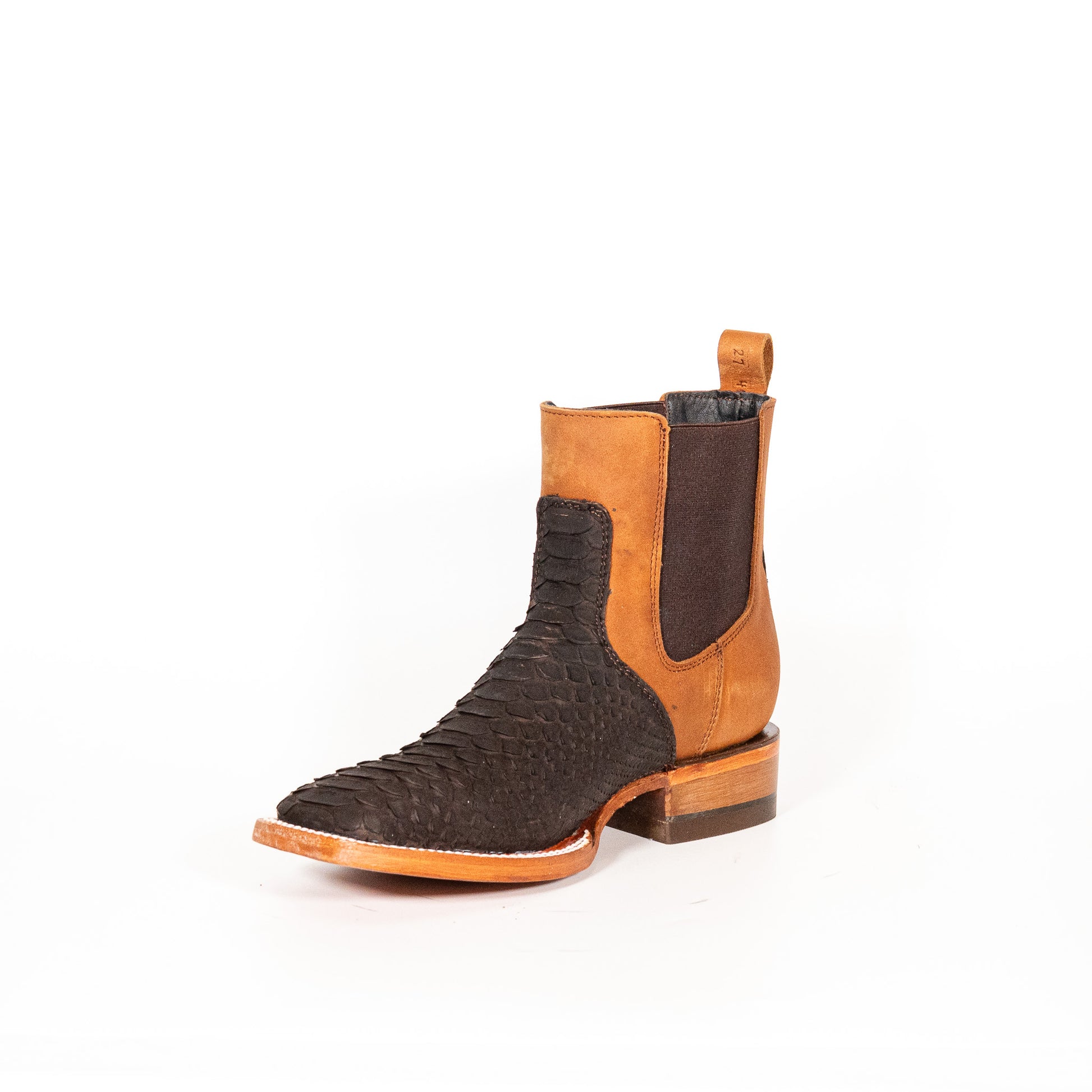 610 Botin Python Cafe Exotico Cuero