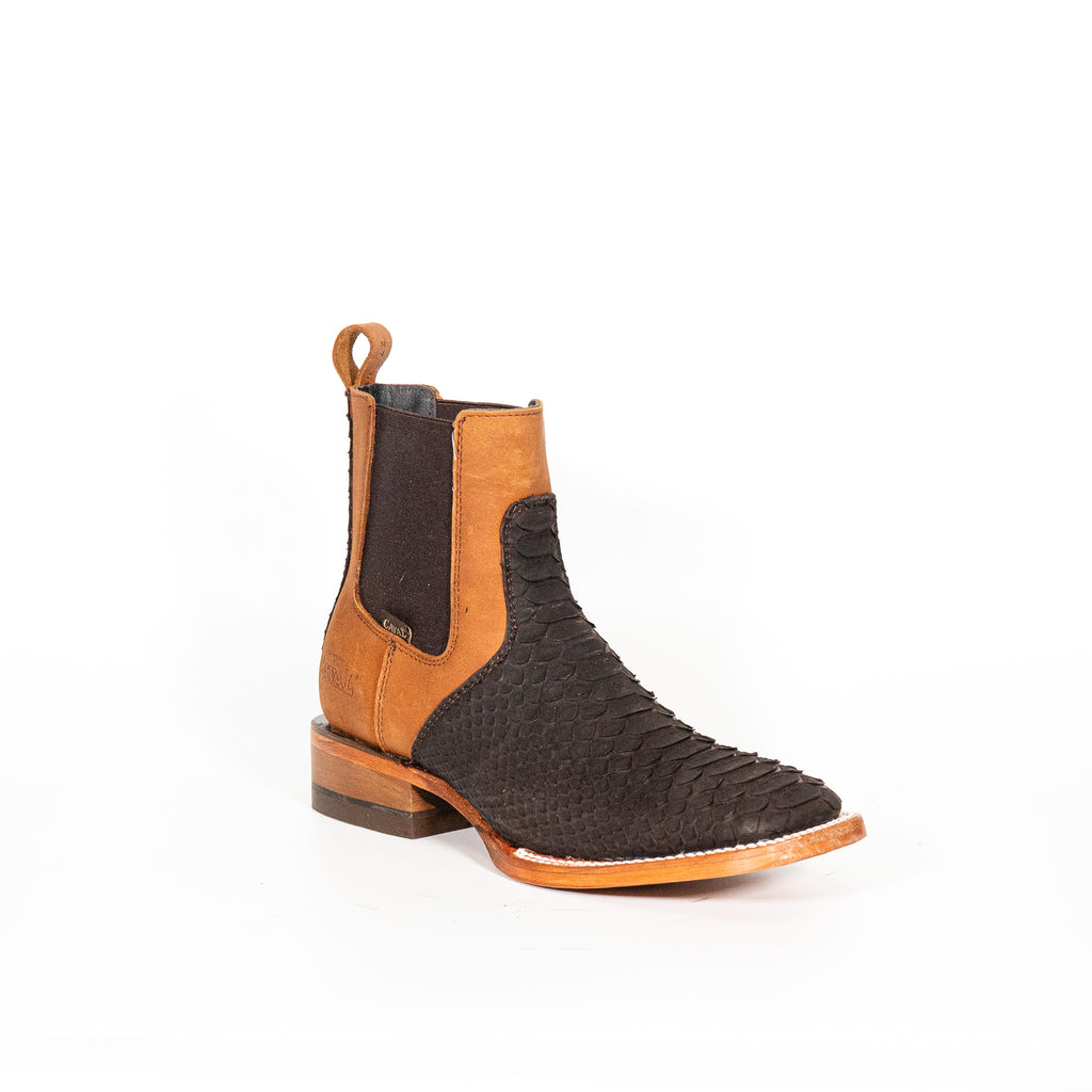 610 Botin Python Cafe Exotico Cuero