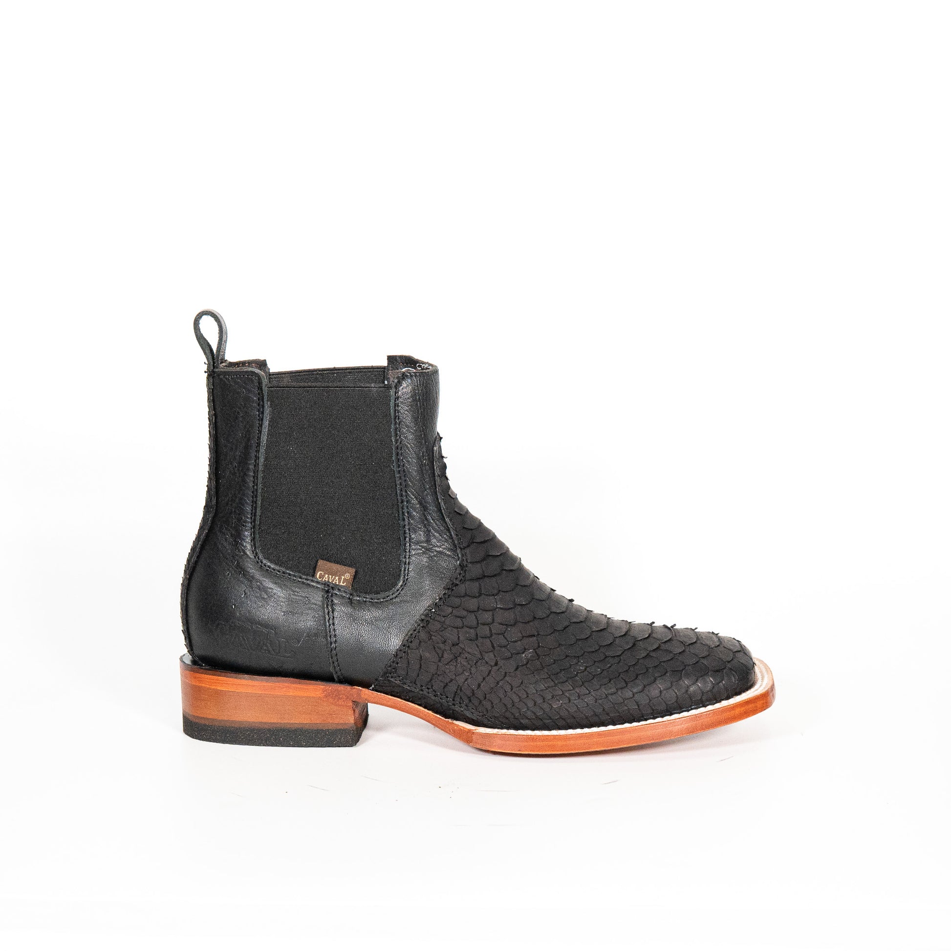 910 Python Negro Exotico Cuero