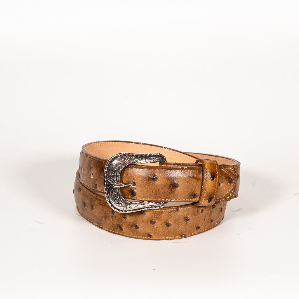 Cinto Infantil Avestruz Miel Grabado