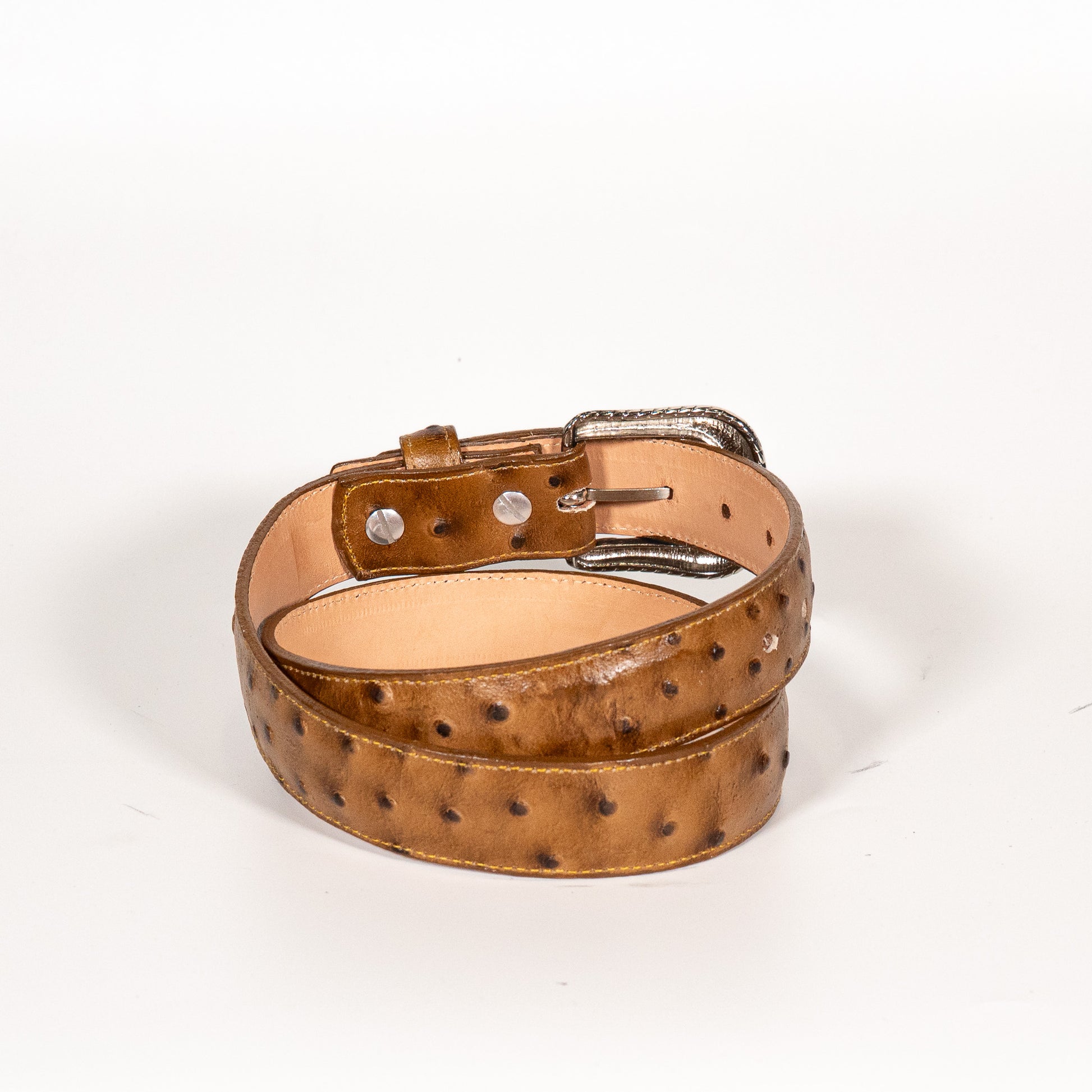 Cinto Infantil Avestruz Miel Grabado