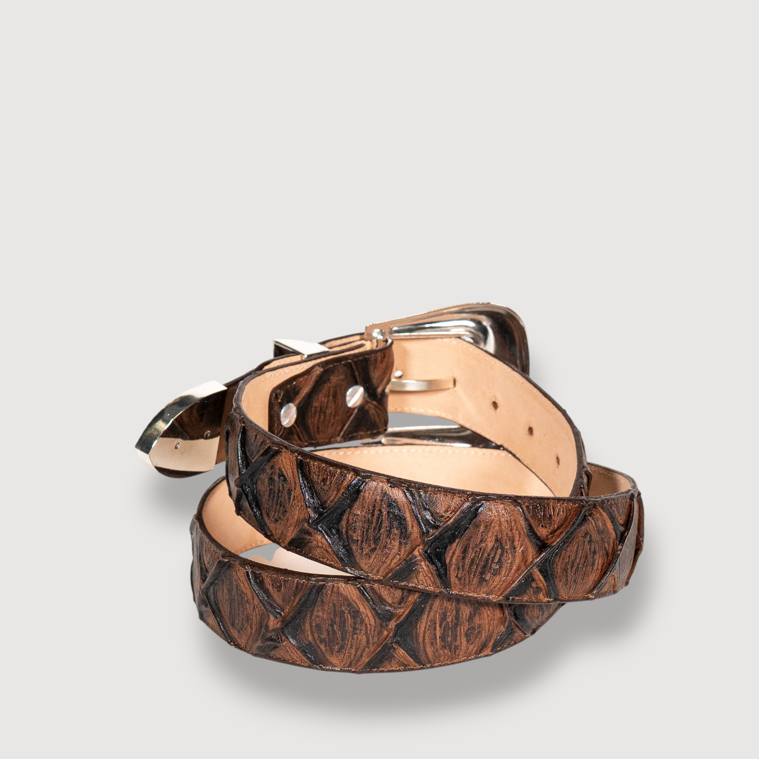 Cinto Pescado Cafe Grabado